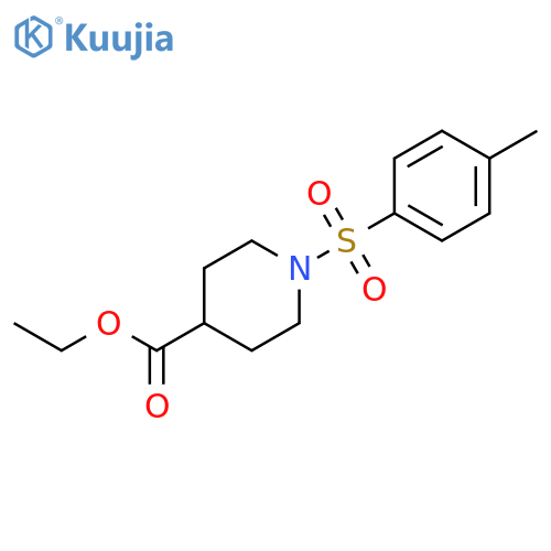 4-Piperidinecarboxylic acid, 1-[(4-methylphenyl)sulfonyl]-, ethyl ester structure