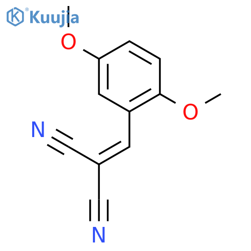 2-[(2,5-dimethoxyphenyl)methylidene]propanedinitrile structure