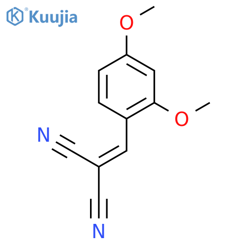 2-[(2,4-dimethoxyphenyl)methylidene]propanedinitrile structure
