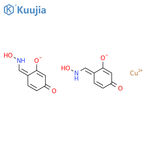 Copper, bis[2-(hydroxy-kO)-4-hydroxybenzaldehyde oximato-kN]-, (SP-4-1)- (9CI) structure