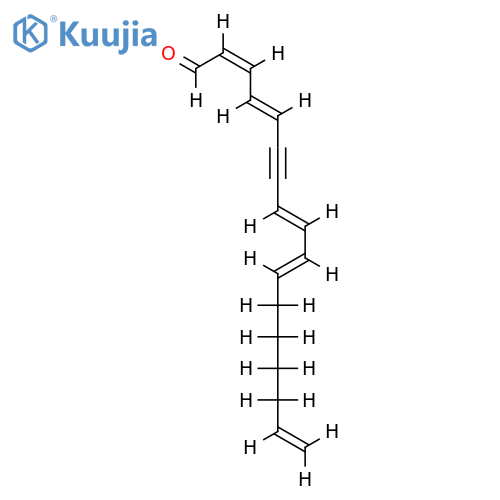 heptadeca-2c,4t,8t,10t,16-pentaen-6-ynal structure