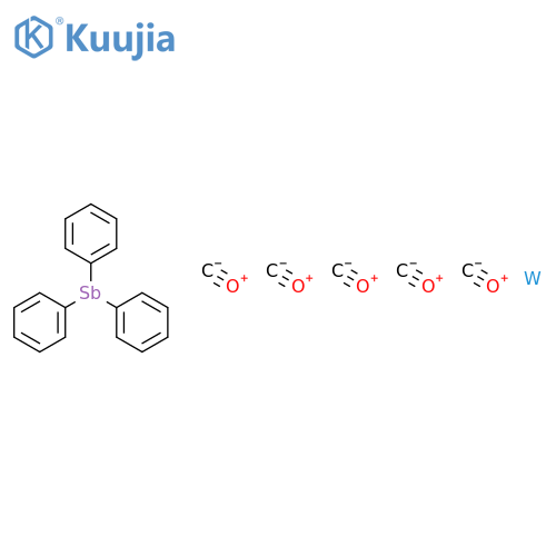 Tungsten,pentacarbonyl(triphenylstibine)-, (OC-6-22)- structure