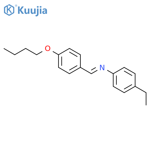 p-Butoxybenzylidene p-Ethylaniline structure