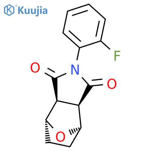 4,7-Epoxy-1H-isoindole-1,3(2H)-dione,2-(2-fluorophenyl)hexahydro-, (3aa,4b,7b,7aa)- (9CI) structure