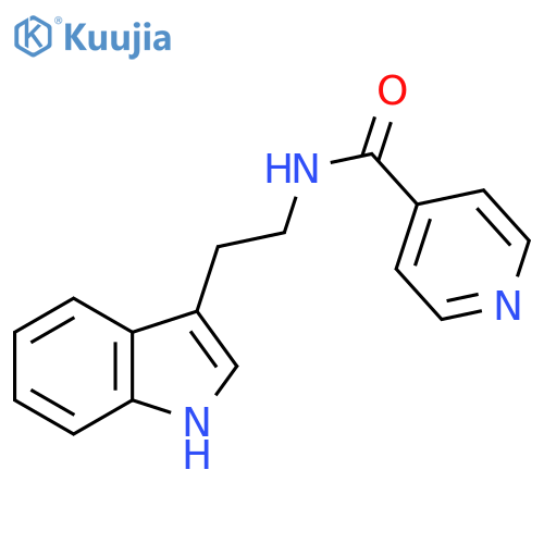 4-Pyridinecarboxamide,N-[2-(1H-indol-3-yl)ethyl]- structure