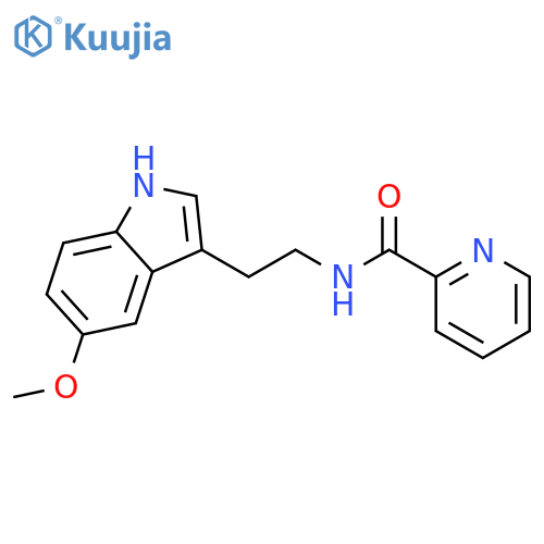 2-Pyridinecarboxamide,N-[2-(5-methoxy-1H-indol-3-yl)ethyl]- structure