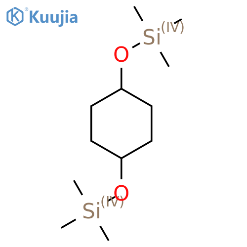 Silane, [1,4-cyclohexanediylbis(oxy)]bis[trimethyl- structure