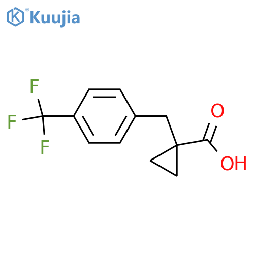1-{4-(Trifluoromethyl)phenylmethyl}cyclopropane-1-carboxylic Acid structure