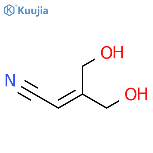2-Butenenitrile, 4-hydroxy-3-(hydroxymethyl)- structure
