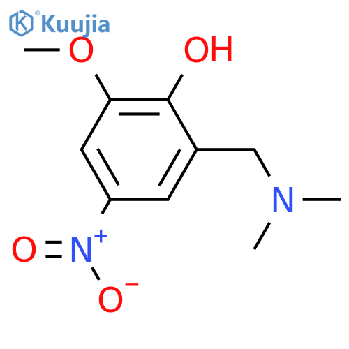 Phenol,2-[(dimethylamino)methyl]-6-methoxy-4-nitro- structure
