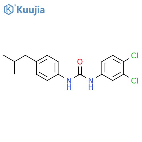 Urea, N-(3,4-dichlorophenyl)-N'-[4-(2-methylpropyl)phenyl]- structure