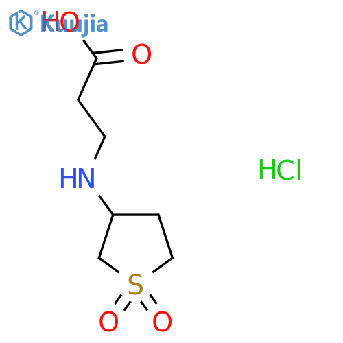 N-(1,1-Dioxidotetrahydro-3-thienyl)-beta-alanine hydrochloride structure