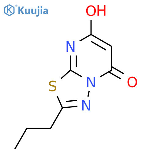 5H-1,3,4-Thiadiazolo[3,2-a]pyrimidin-5-one,7-hydroxy-2-propyl- structure