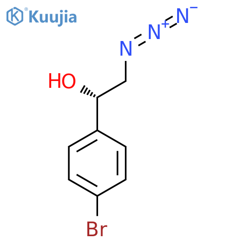 (S)-1-(4-Bromophenyl)-2-azidoethanol structure