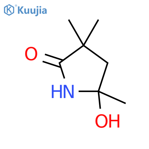 2-Pyrrolidinone,5-hydroxy-3,3,5-trimethyl- structure