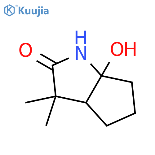 Cyclopenta[b]pyrrol-2(1H)-one, hexahydro-6a-hydroxy-3,3-dimethyl- structure