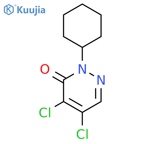 3(2H)-Pyridazinone, 4,5-dichloro-2-cyclohexyl- structure