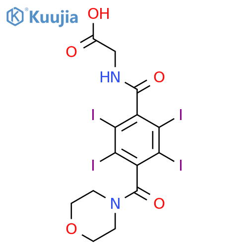 Glycine,N-[2,3,5,6-tetraiodo-4-(4-morpholinylcarbonyl)benzoyl]- structure