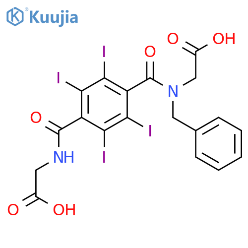 Glycine,N-[4-[[(carboxymethyl)amino]carbonyl]-2,3,5,6-tetraiodobenzoyl]-N-(phenylmethyl)- structure