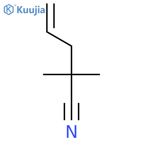 2,2-dimethylpent-4-enenitrile structure