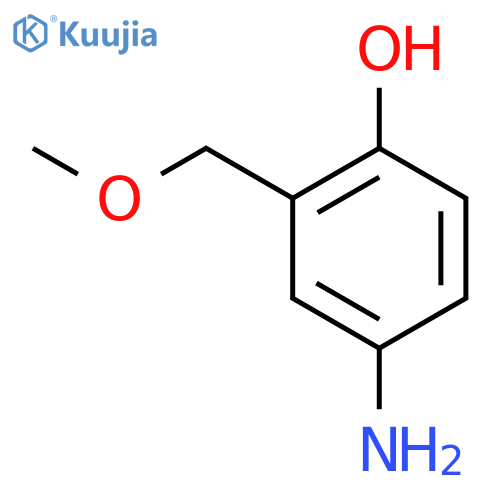 Phenol, 4-amino-2-(methoxymethyl)- structure