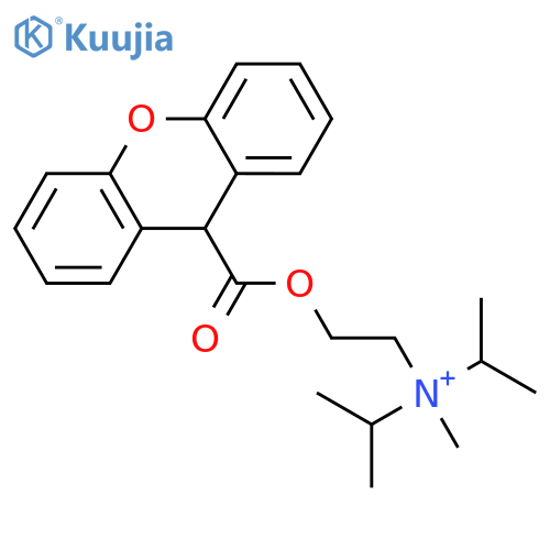 2-Propanaminium,N-methyl-N-(1-methylethyl)-N-[2-[(9H-xanthen-9-ylcarbonyl)oxy]ethyl]- structure