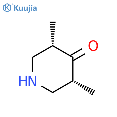 4-Piperidinone, 3,5-dimethyl-, cis- (9CI) structure
