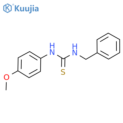 Thiourea, N-(4-methoxyphenyl)-N'-(phenylmethyl)- structure