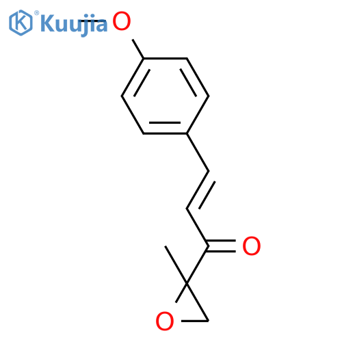 3-(4-methoxyphenyl)-1-(2-methyloxiran-2-yl)prop-2-en-1-one structure
