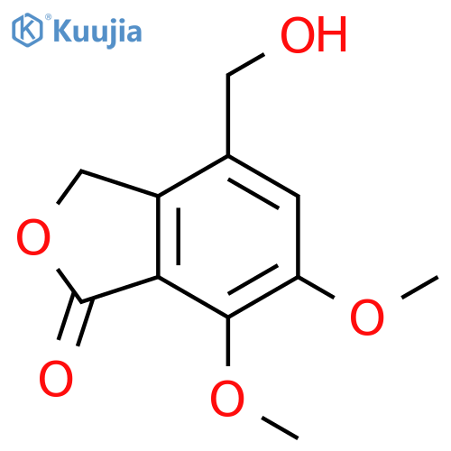 1(3H)-Isobenzofuranone, 4-(hydroxymethyl)-6,7-dimethoxy- structure