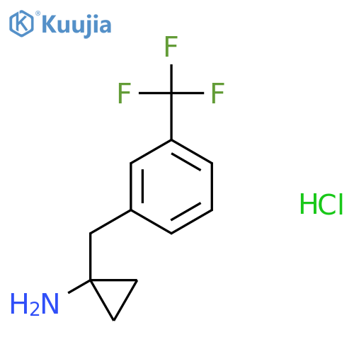 1-[3-(Trifluoromethyl)benzyl]cyclopropanamine hydrochloride structure