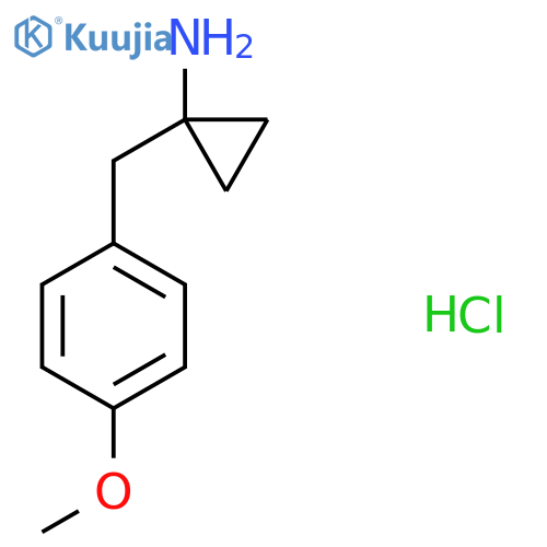 1-(4-Methoxybenzyl)cyclopropanamine hydrochloride structure