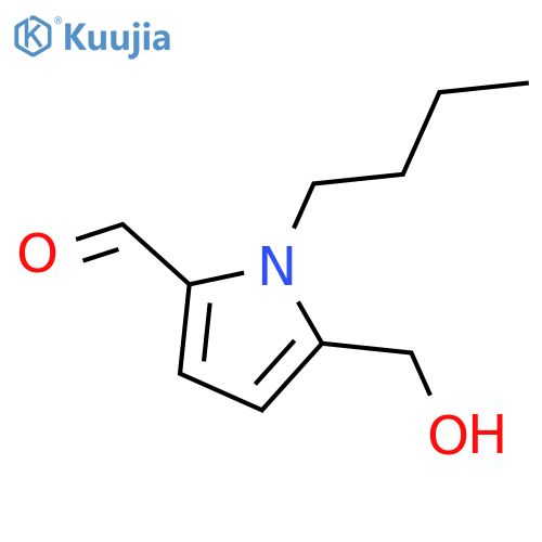 1H-Pyrrole-2-carboxaldehyde, 1-butyl-5-(hydroxymethyl)- structure