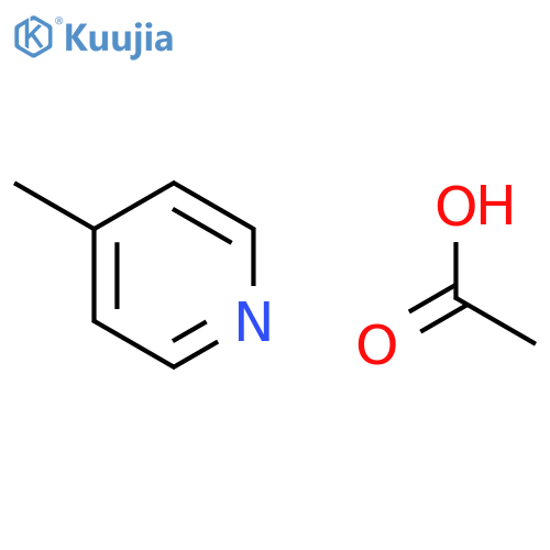 Pyridine, 4-methyl-, acetate structure