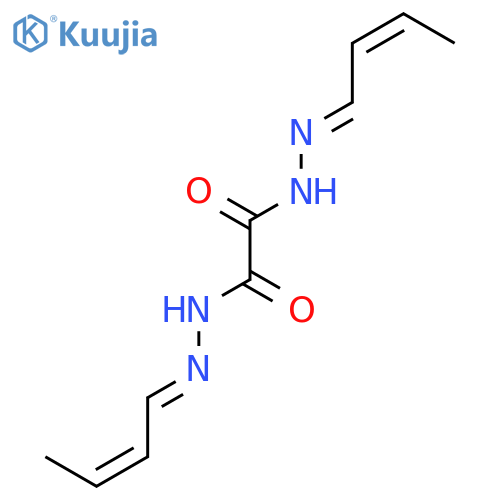 Ethanedioic acid,1,2-bis[2-(2-buten-1-ylidene)hydrazide] structure