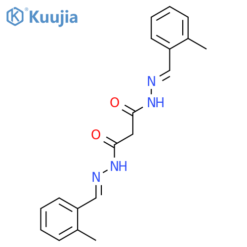 Propanedioic acid, bis[[(2-methylphenyl)methylene]hydrazide] structure