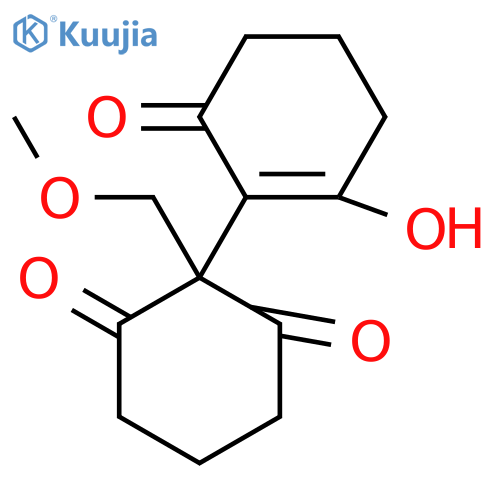 2-(2-Hydroxy-6-oxo-1-cyclohexen-1-yl)-2-(methoxymethyl)-1,3-cyclohexanedione structure
