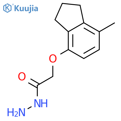 2-[(7-Methyl-2，3-dihydro-1H-inden-4-yl)oxy]acetohydrazide structure