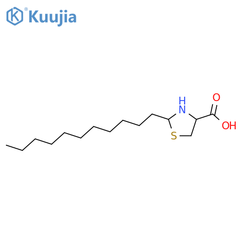 4-Thiazolidinecarboxylicacid, 2-undecyl-, (4R)- structure