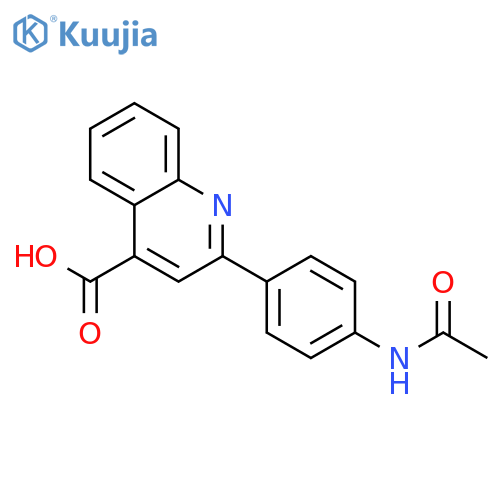 2-[4-(Acetylamino)phenyl]quinoline-4-carboxylic acid structure
