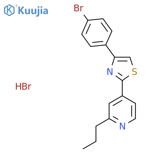4-4-(4-Bromophenyl)-1,3-thiazol-2-yl-2-propylpyridine hydrobromide structure