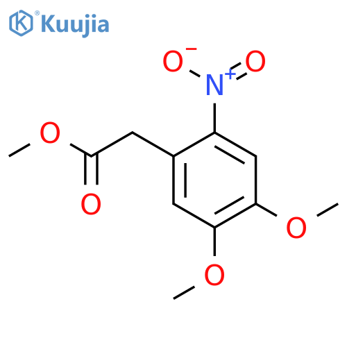 methyl 2-(4,5-dimethoxy-2-nitrophenyl)acetate structure