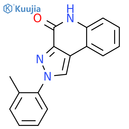 4H-Pyrazolo[3,4-c]quinolin-4-one, 2,5-dihydro-2-(2-methylphenyl)- structure