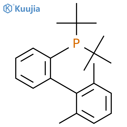 Di-tert-butyl(2',6'-dimethyl-[1,1'-biphenyl]-2-yl)phosphine structure