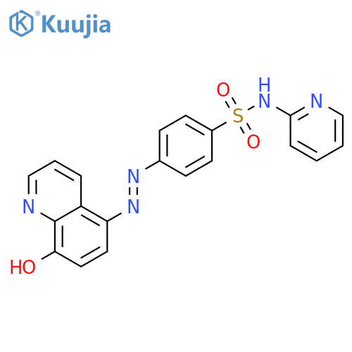 Benzenesulfonamide,4-[2-(8-hydroxy-5-quinolinyl)diazenyl]-N-2-pyridinyl- structure