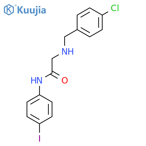 2-{[(4-chlorophenyl)methyl]amino}-N-(4-iodophenyl)acetamide structure