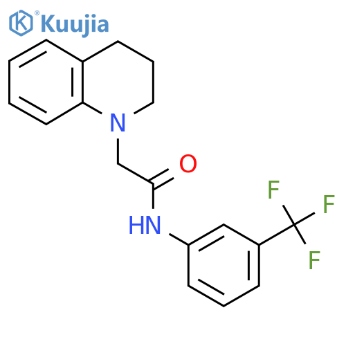 2-(3,4-Dihydro-1(2h)-quinolinyl)-n-(3-(trifluoromethyl)phenyl)acetamide structure
