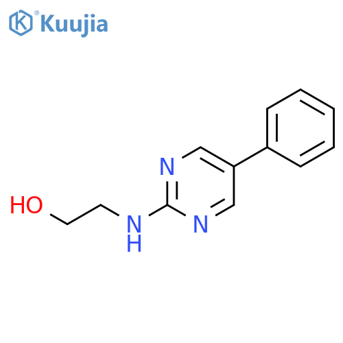 2-(5-phenyl-2-pyrimidinyl)aminoethanol structure