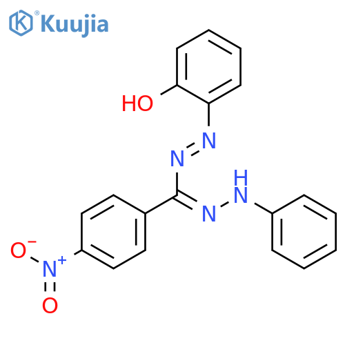 Phenol, 2-[[(4-nitrophenyl)(phenylhydrazono)methyl]azo]- structure