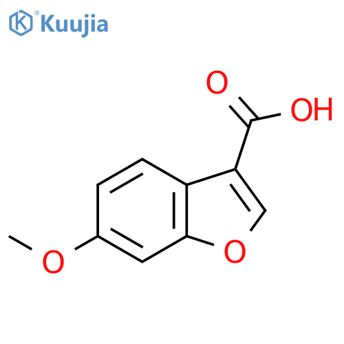 6-Methoxy-1-benzofuran-3-carboxylic acid structure